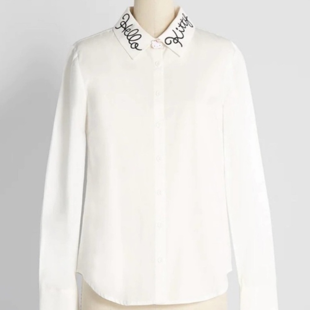 NWT ModCloth x Hello Kitty dress shirt - Picture 2 of 7